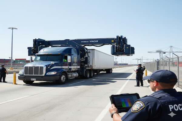 Mobile VACIS cargo and vehicle inspection system